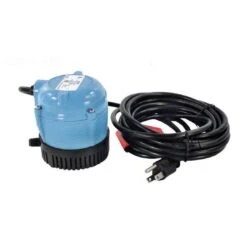 Little Giant - 1-AA-18 Submersible Cover Pump With 18-Feet Cord, 170 GPH