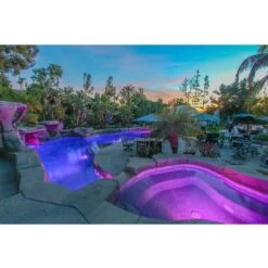 J&J Electronics - 120V, 32W ColorSplash Color Changing And White LED Pool Lamp -Swimline Store 120V 32W ColorSplash Color Changing and White LED Pool Lamp 2