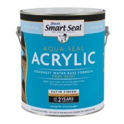 Smart Seal - Aqua Seal Acrylic Pool Paint, 1 Gallon, Ice Blue