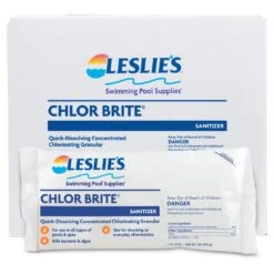 Leslie's - Chlor Brite Sodium Dichlor Granular Chlorine Pool Shock 1 Lb. Bags, 12-Pack