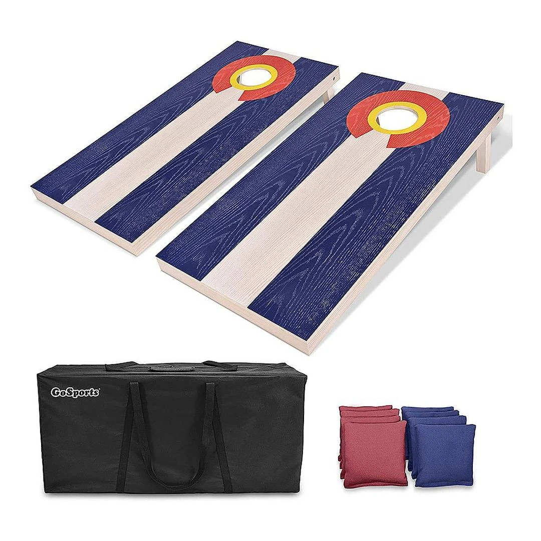 GoSports - Colorado Regulation Size Solid Wood Cornhole Set 3 GoSports - Colorado Regulation Size Solid Wood Cornhole Set