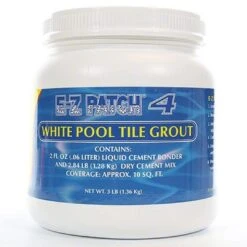 E-Z PRODUCTS - E-Z Patch 4 White Pool Tile Grout Repair - 3 Lb Kit