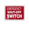 National Stock Sign - Emergency Shut Off Switch- Sign -Swimline Store Emergency Shut Off Switch Sign