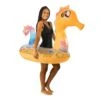 Pool Candy - Glitter Seahorse Pool Tube With Drink Float -Swimline Store Glitter Seahorse Pool Tube with Drink Float