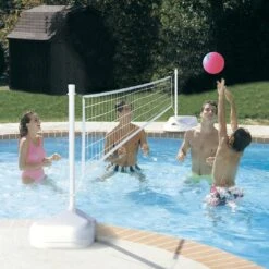 Dunn-Rite Products - H2O Hoops Poolside Basketball And Volleyball Game Set