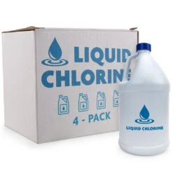 Liquid Chlorine 4-Pack Of 1 Gallon Bottles