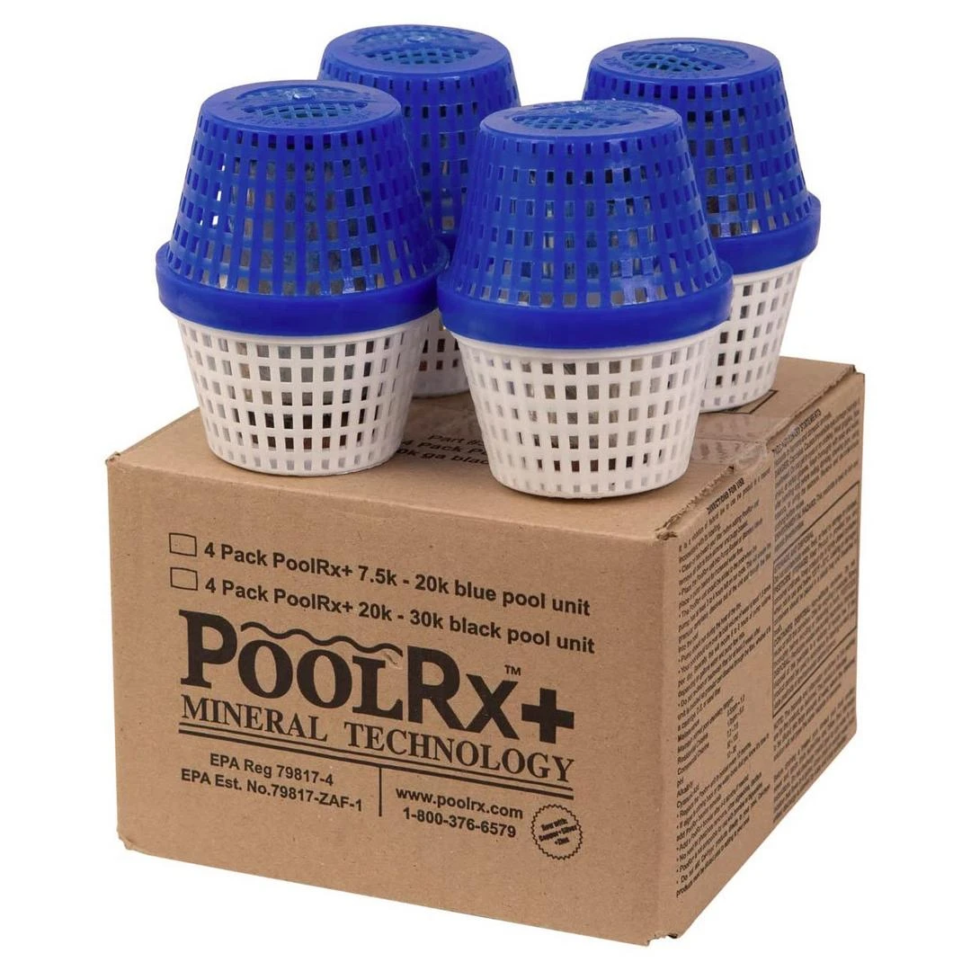 PoolRx - PoolRx+ Blue Mineral Unit For 7,500 To 20,000 Gallons, 4-Pack 3 PoolRx - PoolRx+ Blue Mineral Unit For 7,500 To 20,000 Gallons, 4-Pack