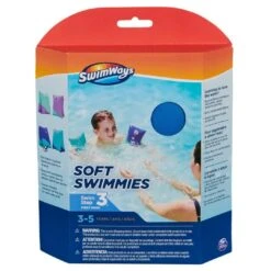 SwimWays - Soft Swimmies - Blue Shark Arm Float -Swimline Store Soft Swimmies Blue Shark Arm Float 3