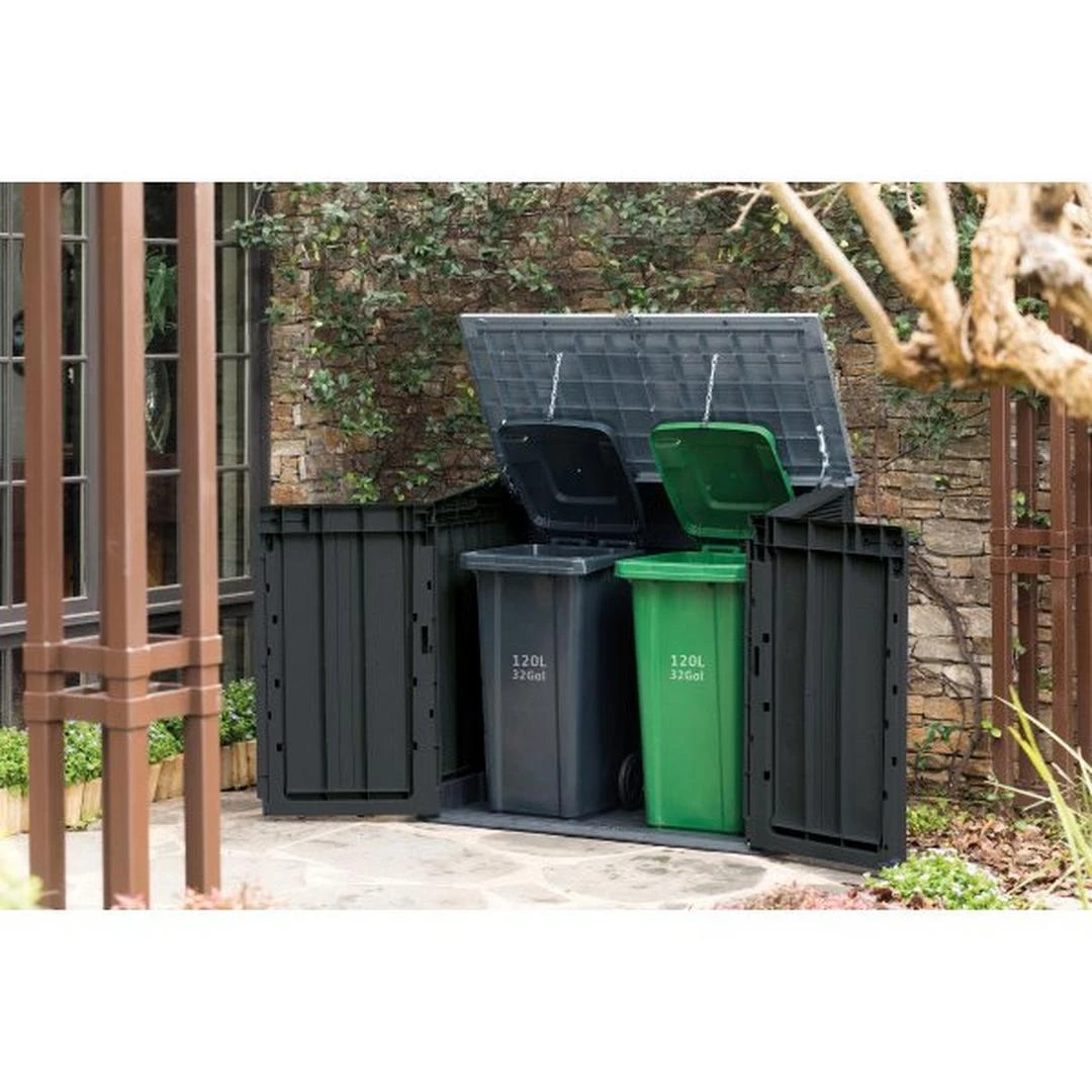 Keter - Store-It-Prime Resin Storage Shed, Black 4 Keter - Store-It-Prime Resin Storage Shed, Black - Image 2
