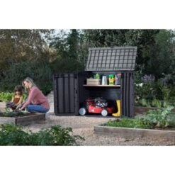 Keter - Store-It-Prime Resin Storage Shed, Black 10 Keter - Store-It-Prime Resin Storage Shed, Black -Swimline Store Store It Prime Resin Storage Shed Black 3