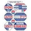 Traffic Graphix - TGPS1001 40" X 48" 8-in-1 California Pool & Spa Sign -Swimline Store TGPS1001 40 x 48 8 in 1 California Pool Spa Sign