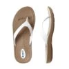 Okabashi - Flip Flops Breeze Toffee/White, Medium -Swimline Store White